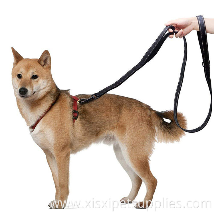Double Handle Leash for Control Safety Training - Reflective Heavy Duty No Pull Dual Handle Lead for Large Medium Dogs